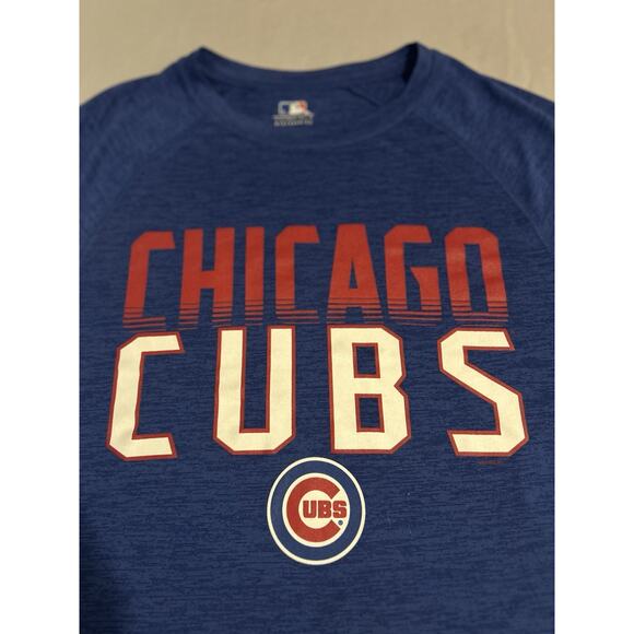 Chicago Cubs Men’s Athletic Performance Shirt Blue Size Medium MLB - Picture 2 of 4